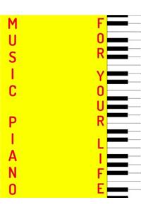 Blank Sheet Piano Music Notebook Kids