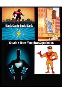 Blank Comic Book Blank Create & Draw Your Own Superheros