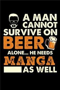 A Man Cannot Survive On Beer Alone He Needs Manga As Well