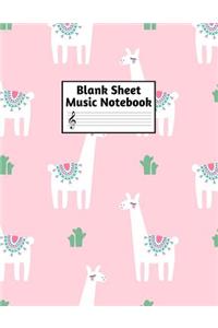 Blank Sheet Music Notebook