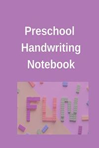 Preschool Handwriting Notebook