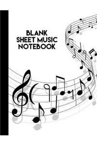 Blank Sheet Music Notebook