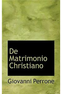 de Matrimonio Christiano