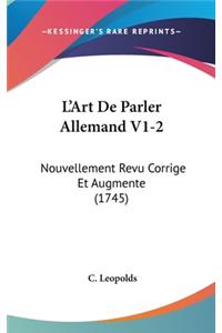 L'Art de Parler Allemand V1-2