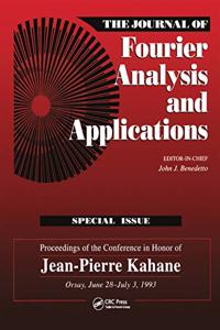 Journal of Fourier Analysis and Applications Special Issue