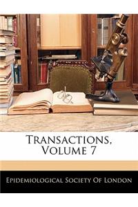 Transactions, Volume 7