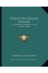 Epochs Of English History