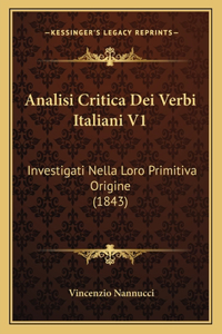 Analisi Critica Dei Verbi Italiani V1