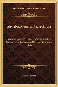 Alphabeta Genuina Aegyptiorum