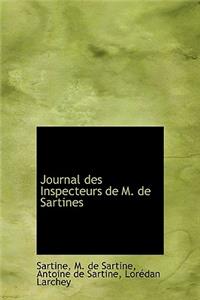 Journal Des Inspecteurs de M. de Sartines