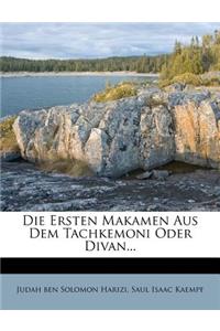 Die Ersten Makamen Aus Dem Tachkemoni Oder Divan.