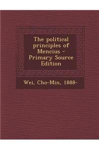 The Political Principles of Mencius