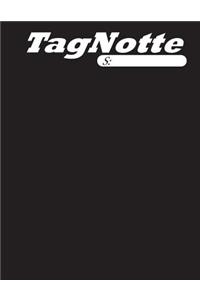 Tagnotte, dotted line, 1 subject, college, 80 page notebook black