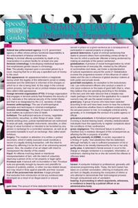 Criminal Law II (Definitions and Terminology) (Speedy Study Guide)