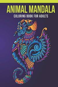 Animal Mandala Coloring Book For Adults