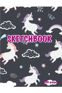 Unicorn Sketchbook 200 pages