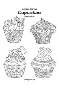 Livro para Colorir de Cupcakes para Adultos