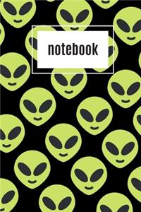 Alien print notebook