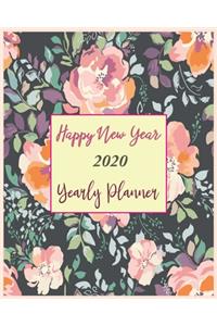 Happy New Year 2020 Yearly Planner