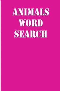 animals word search