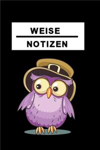 Notizbuch Weise Notizen