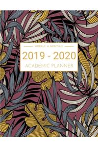 2019-2020 Academic Planner Weekly And Monthly