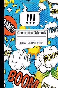 Composition Notebook College Ruled 120p 8