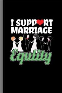 I support Marriage Equlity
