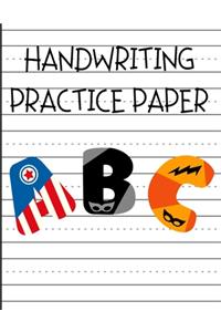 Handwriting Practice Paper ABC