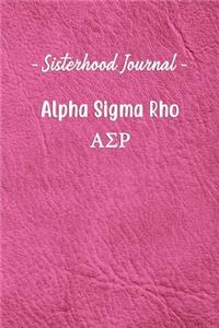 Sisterhood Journal Alpha Sigma Rho