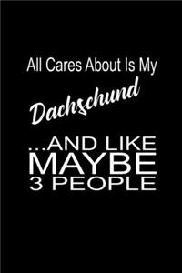 All I care about is my Dachshund.. And like maybe 3 people