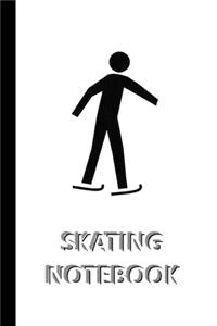 SKATING NOTEBOOK [ruled Notebook/Journal/Diary to write in, 60 sheets, Medium Size (A5) 6x9 inches]