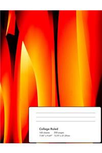 Abstract Flames Composition Notebook