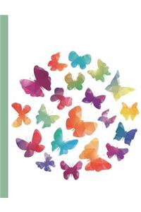 Dot Grid Notebook - Rainbow Butterflies