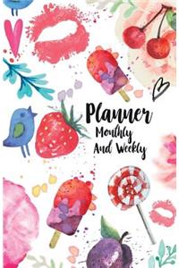 Planner monthly and weekly