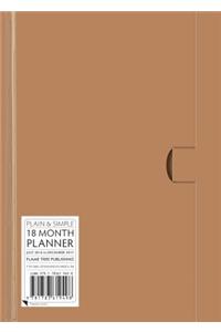 Natural standard plain & simple 18 month planner 2017