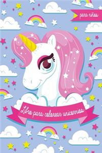 Libro para colorear unicornios para niños