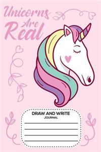 Unicorns Are Real Draw and Write Journal
