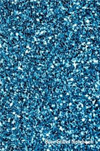 Blue Glitter Notebook