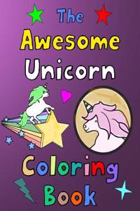 Awesome Unicorn Coloring Book
