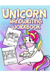 Unicorn Handwriting Workbook