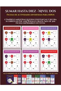 Fichas de actividades divertidas para niños (Sumar hasta diez - Nivel Dos)