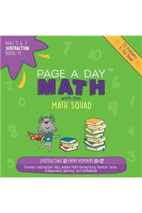 Page a Day Math Subtraction Book 11: Subtracting 10 from the Numbers 10-22
