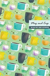 Mug and Cup Blank Dot Grid Notebook