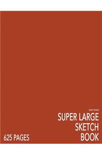 Burnt Orange Large Sketchbook: Big Softcover Sketchbook, 625 Pages, Giant Sketchbook, Large Sketchbook for Drawing