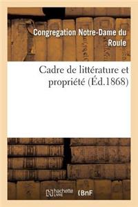 Cadre de Littérature Et Propriété