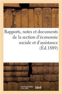 Rapports, Notes Et Documents de la Section d'Économie Sociale Et d'Assistance