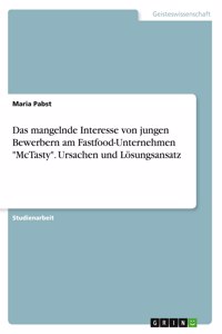 mangelnde Interesse von jungen Bewerbern am Fastfood-Unternehmen McTasty. Ursachen und Lösungsansatz