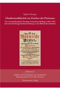 Glaubenssolidaritat Im Zeichen Des Pietismus
