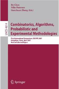 Combinatorics, Algorithms, Probabilistic and Experimental Methodologies